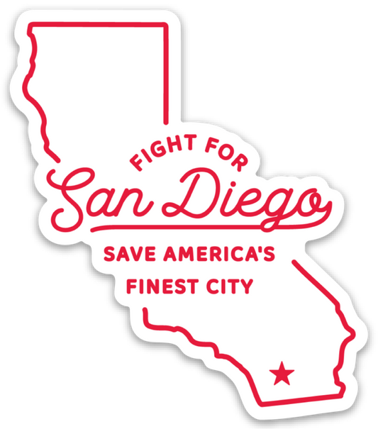 Save San Diego Sticker